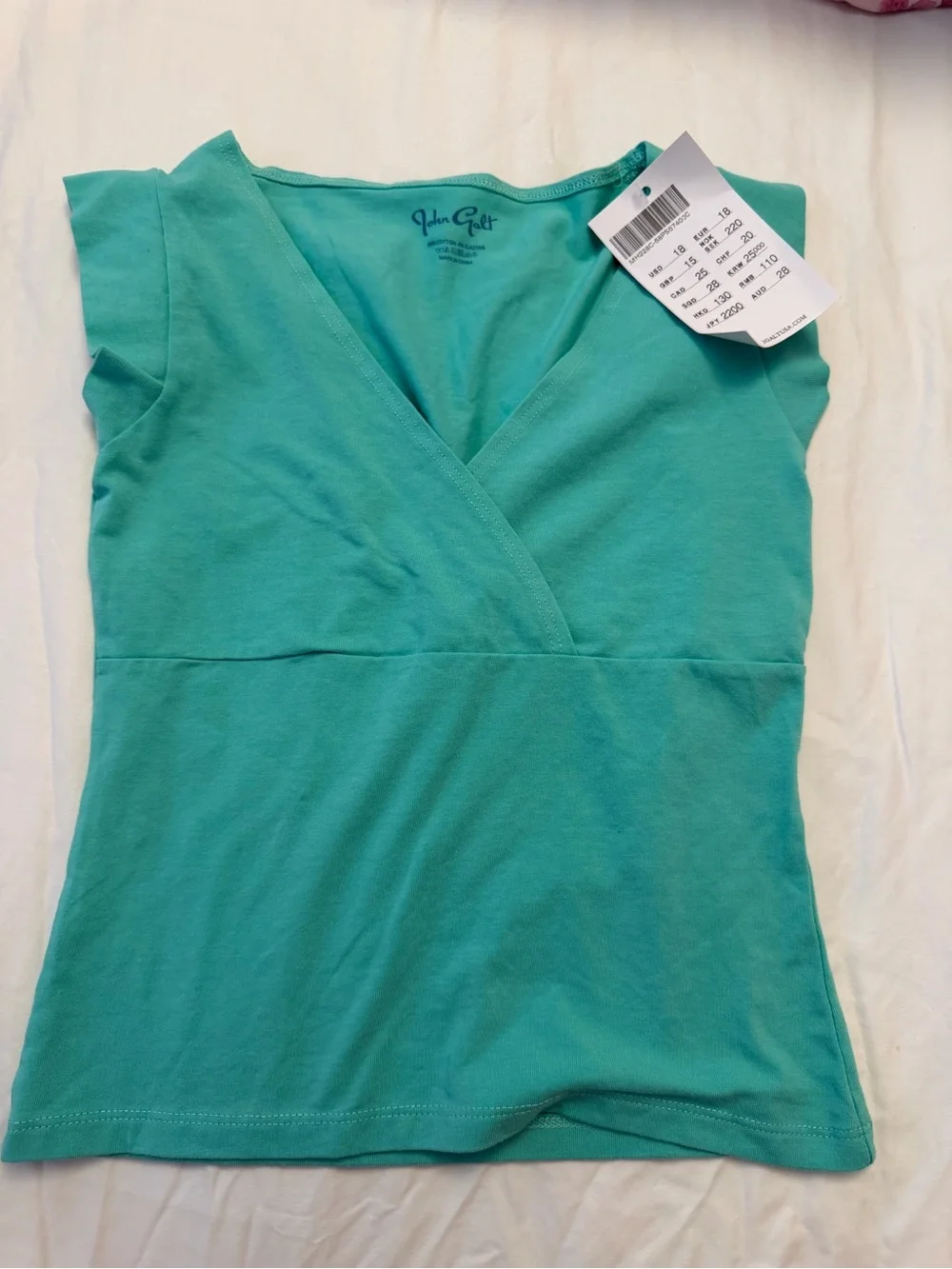 Brandy Melville Teal Amara Crop Top